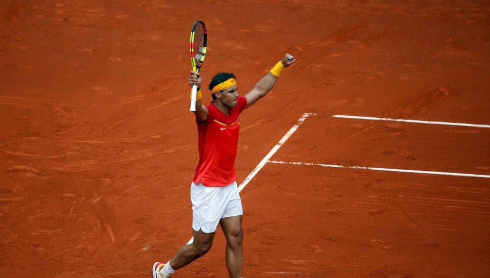 Nadal celebra una victoria