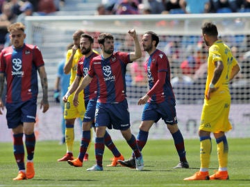 El Levante celebra un gol ante Las Palmas