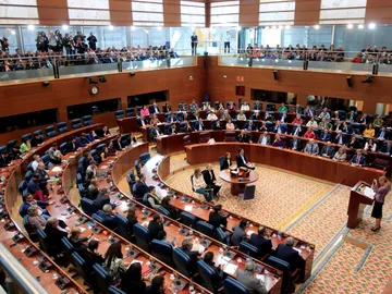 Vista general de un pleno de la Asamblea de Madrid Vista general de un pleno de la Asamblea de Madrid