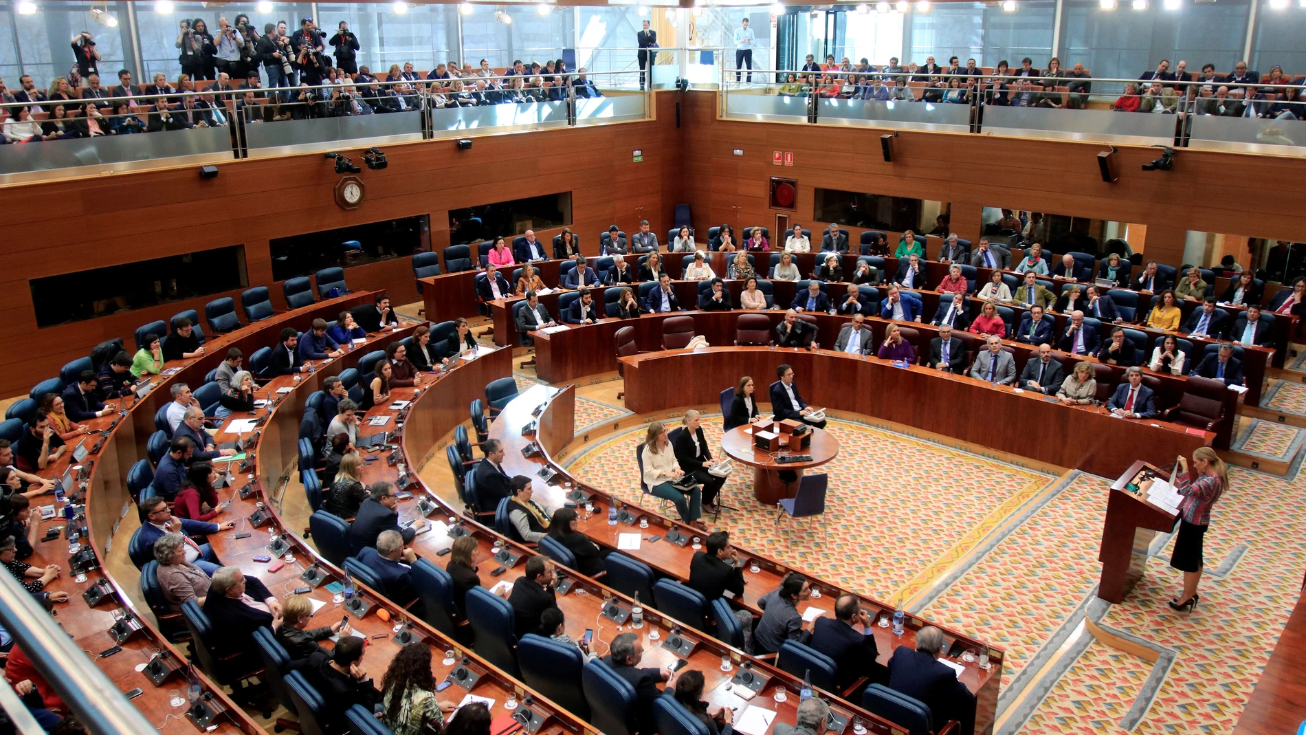 Vista general de un pleno de la Asamblea de Madrid Vista general de un pleno de la Asamblea de Madrid