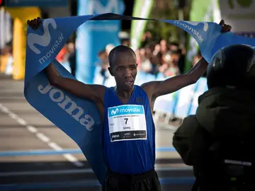 Kiprotich, en Madrid Kiprotich, en Madrid