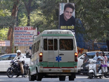 Una ambulancia en la India