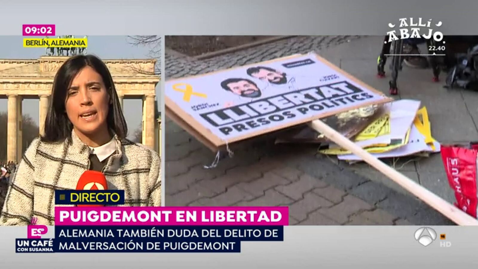 Puigdemont deberá comparecer cada semana ante la Policía de Berlín