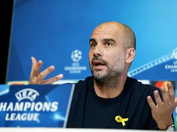 Pep Guardiola, en rueda de prensa antes de medirse al Liverpool Pep Guardiola, en rueda de prensa antes de medirse al Liverpool