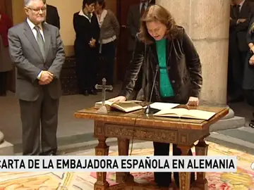 La embajadora española en Berlín dice que el independentismo no quiere diálogo y que los más radicales buscan "violencia" La embajadora española en Berlín dice que el independentismo no quiere diálogo y que los más radicales buscan "violencia"