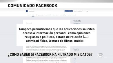 Facebook notifica a los usuarios qué aplicaciones usan y a qué información se permite el acceso