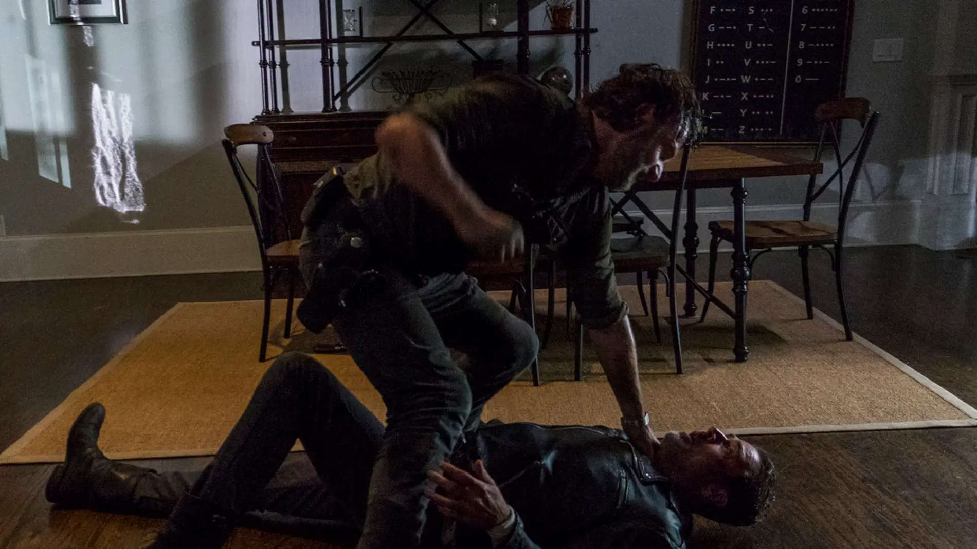 Andrew Lincoln y Jeffrey Dean Morgan en 'The Walking Dead'