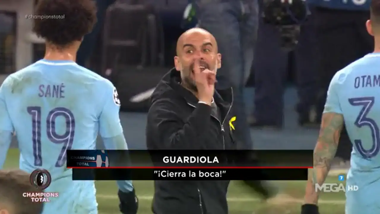 La secuencia de la expulsión de Mateu Lahoz a Guardiola en el Etihad: "¡Cierra la boca!"