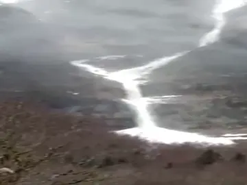 Se crea un pequeño alud en la Pradera de Odesa Se crea un pequeño alud en la Pradera de Odesa