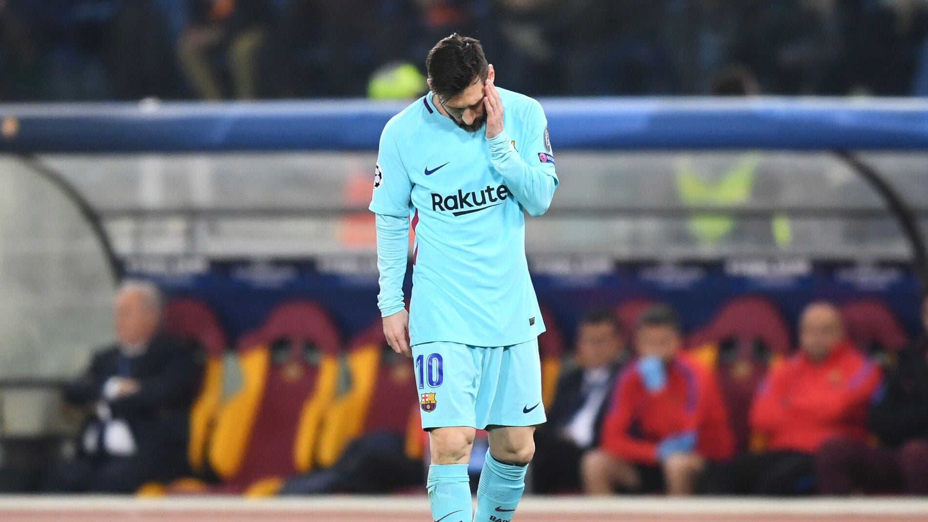 Leo Messi, cabizbajo en El Ol&iacute;mpico