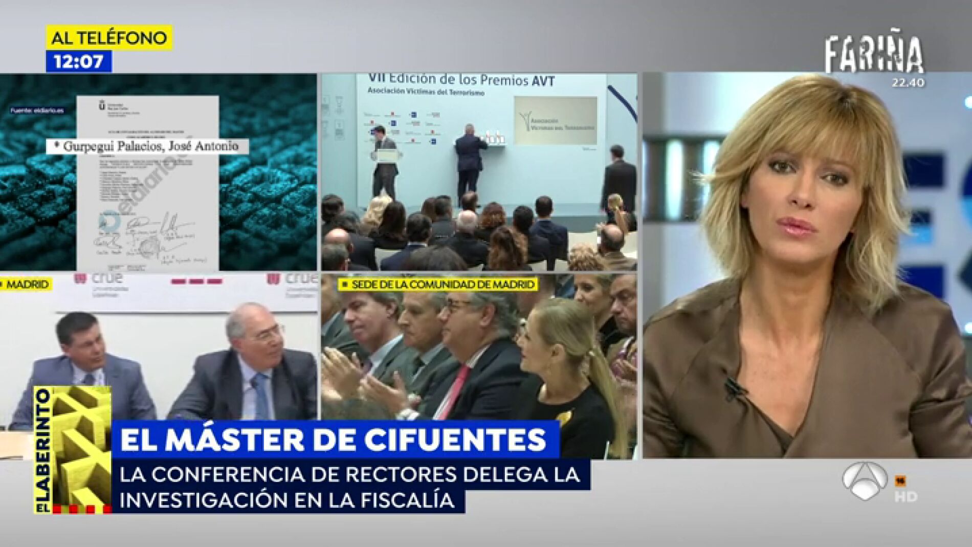 El catedr&aacute;tico al que aprobaron 3 asignaturas del m&aacute;ster de Cifuentes: "Ten&iacute;a 3 asignaturas aprobadas cuando no hice nada"