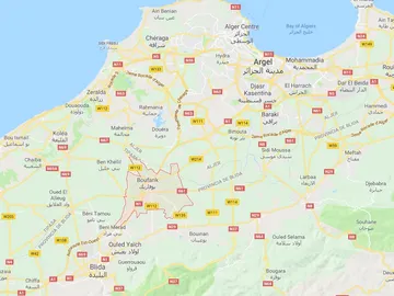 Zona donde se ha estrellado el avión militar Zona donde se ha estrellado el avión militar