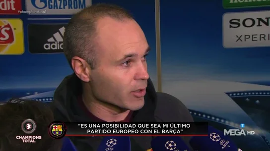 Iniesta: "Es una posibilidad que haya sido mi último partido en Champions, por eso duele más" Iniesta: "Es una posibilidad que haya sido mi último partido en Champions, por eso duele más"