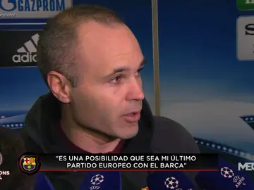 Iniesta: "Es una posibilidad que haya sido mi último partido en Champions, por eso duele más" Iniesta: "Es una posibilidad que haya sido mi último partido en Champions, por eso duele más"