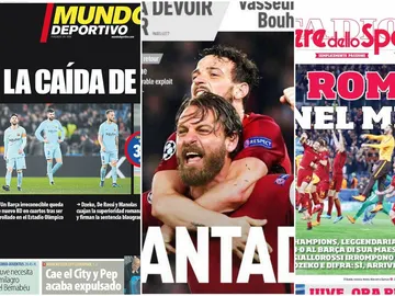 Las portadas de los principales medios deportivos tras la debacle del Barcelona Las portadas de los principales medios deportivos tras la debacle del Barcelona