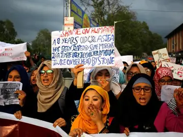 Protestas por la violación y asesinato de la pequeña Protestas por la violación y asesinato de la pequeña