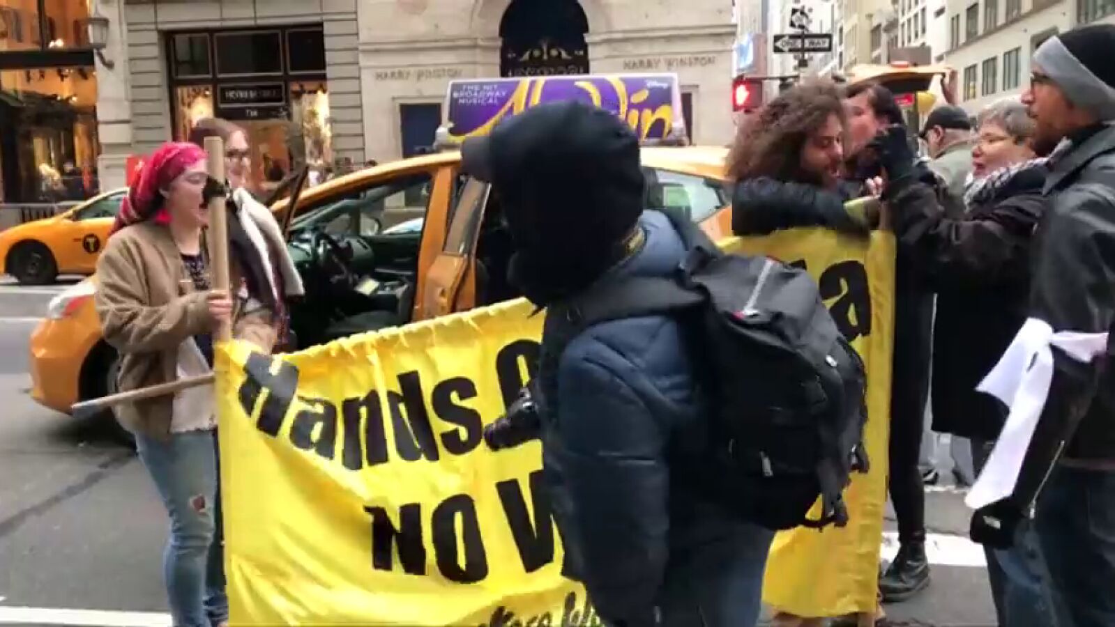 Protestas en Estados Unidos por el bombardeo de Siria