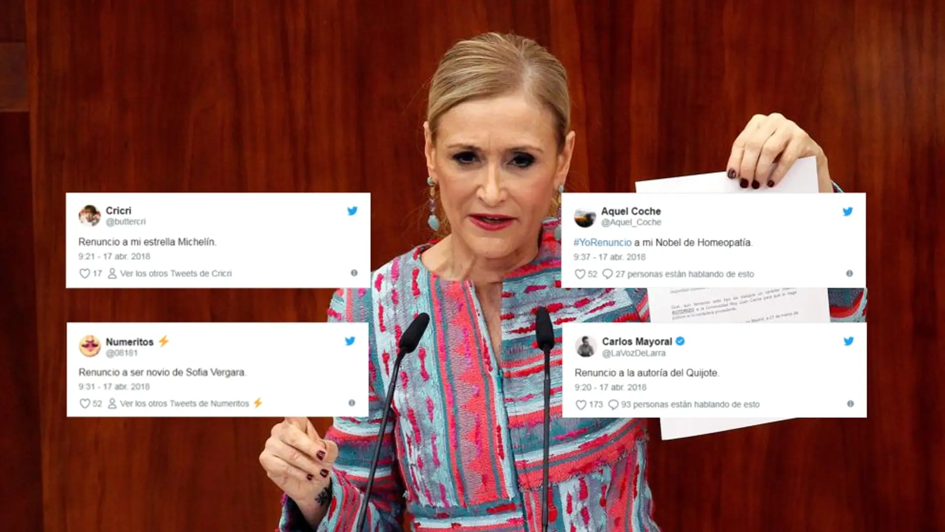 Cifuentes renuncia al máster