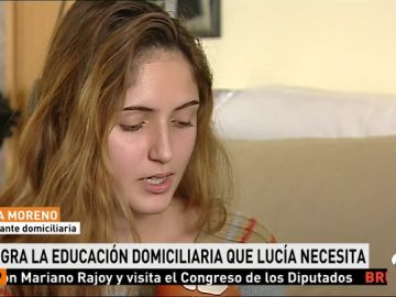 Lucía sufre una enfermedad rara y pide que no le retiren la educación domiciliaria para poder seguir estudiando