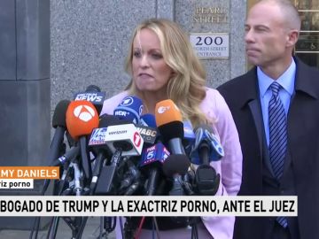 El abogado de Trump y la exactriz porno ante el juez El abogado de Trump y la exactriz porno ante el juez