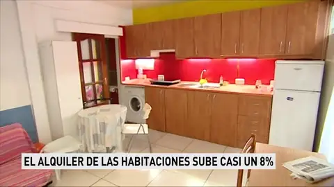 El alquiler de las habitaciones sube casi un ocho por ciento El alquiler de las habitaciones sube casi un ocho por ciento
