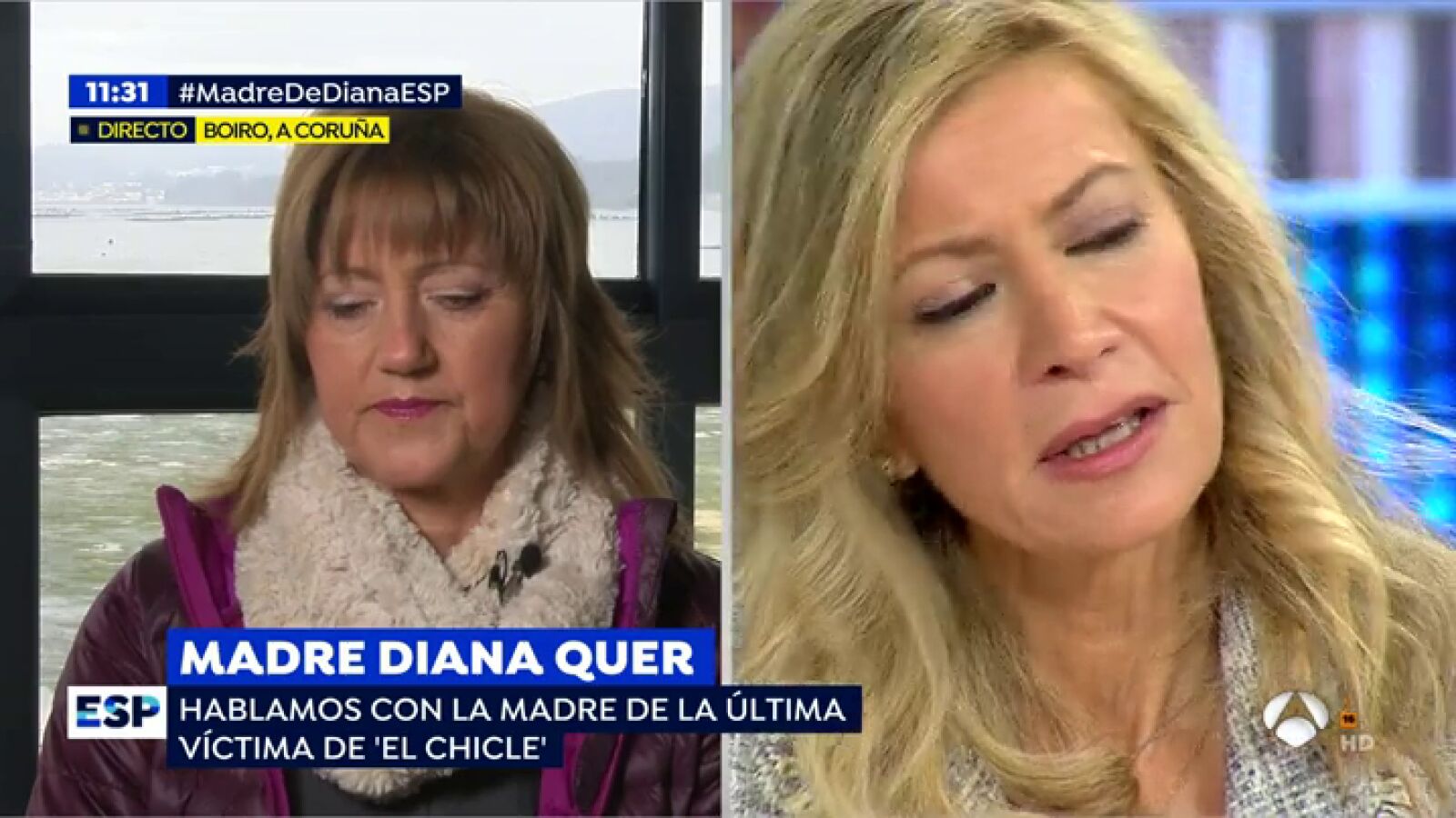 La madre de la otra víctima de 'el chicle', a la madre de Diana Quer: 