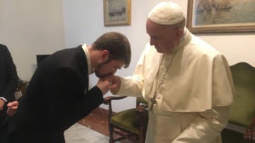 Toms Evans y el Papa Francisco
