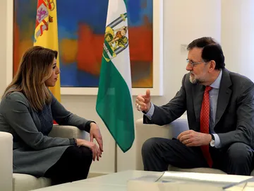Imagen de Susana Díaz y Mariano Rajoy en Moncloa Imagen de Susana Díaz y Mariano Rajoy en Moncloa