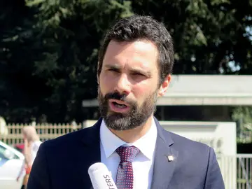 El presidente del Parlamento catalán, Roger Torrent, en Ginebra El presidente del Parlamento catalán, Roger Torrent, en Ginebra