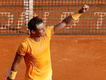 Rafa Nadal, tras conseguir la victoria en Montecarlo Rafa Nadal, tras conseguir la victoria en Montecarlo