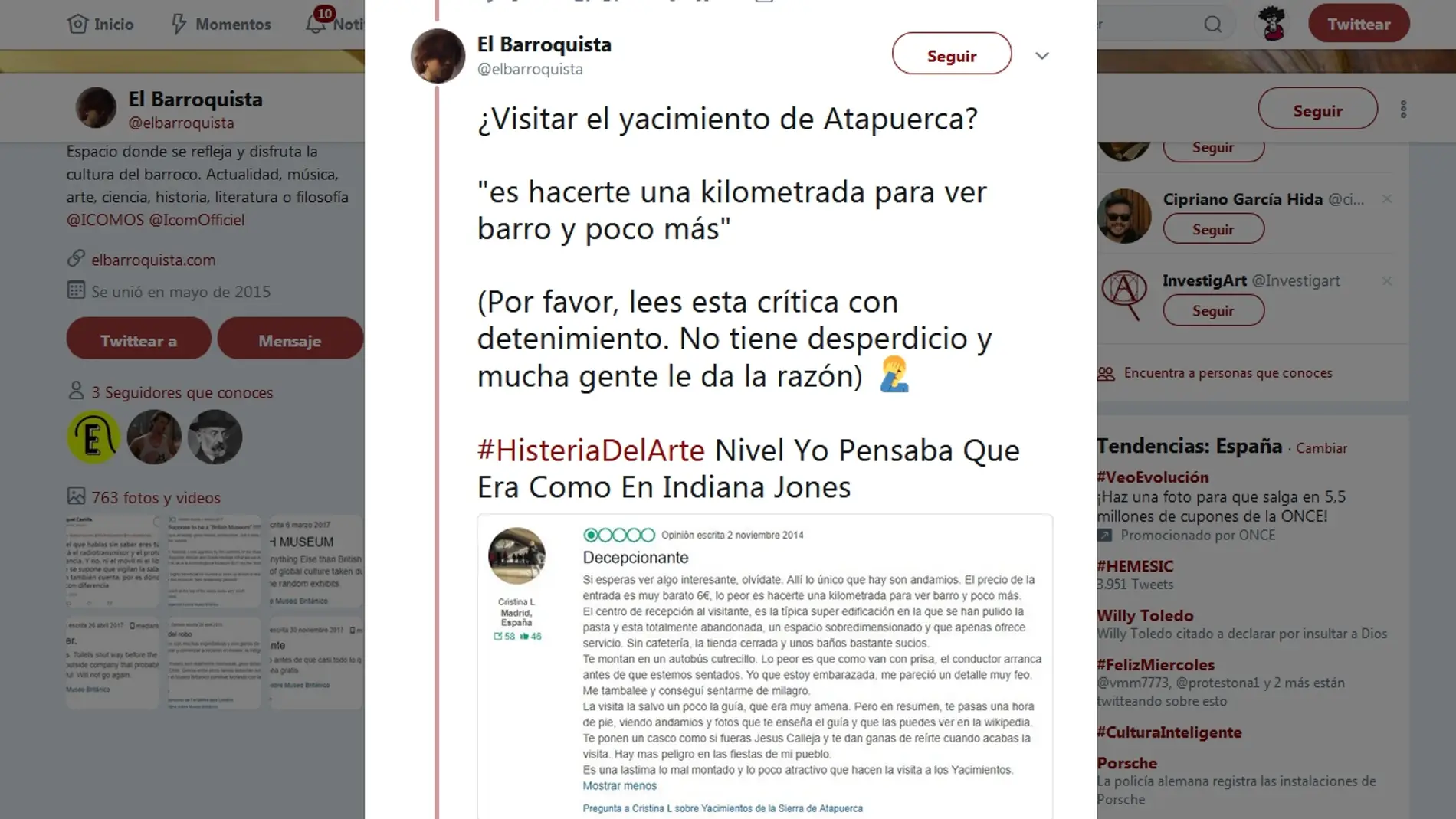 Histeria del arte