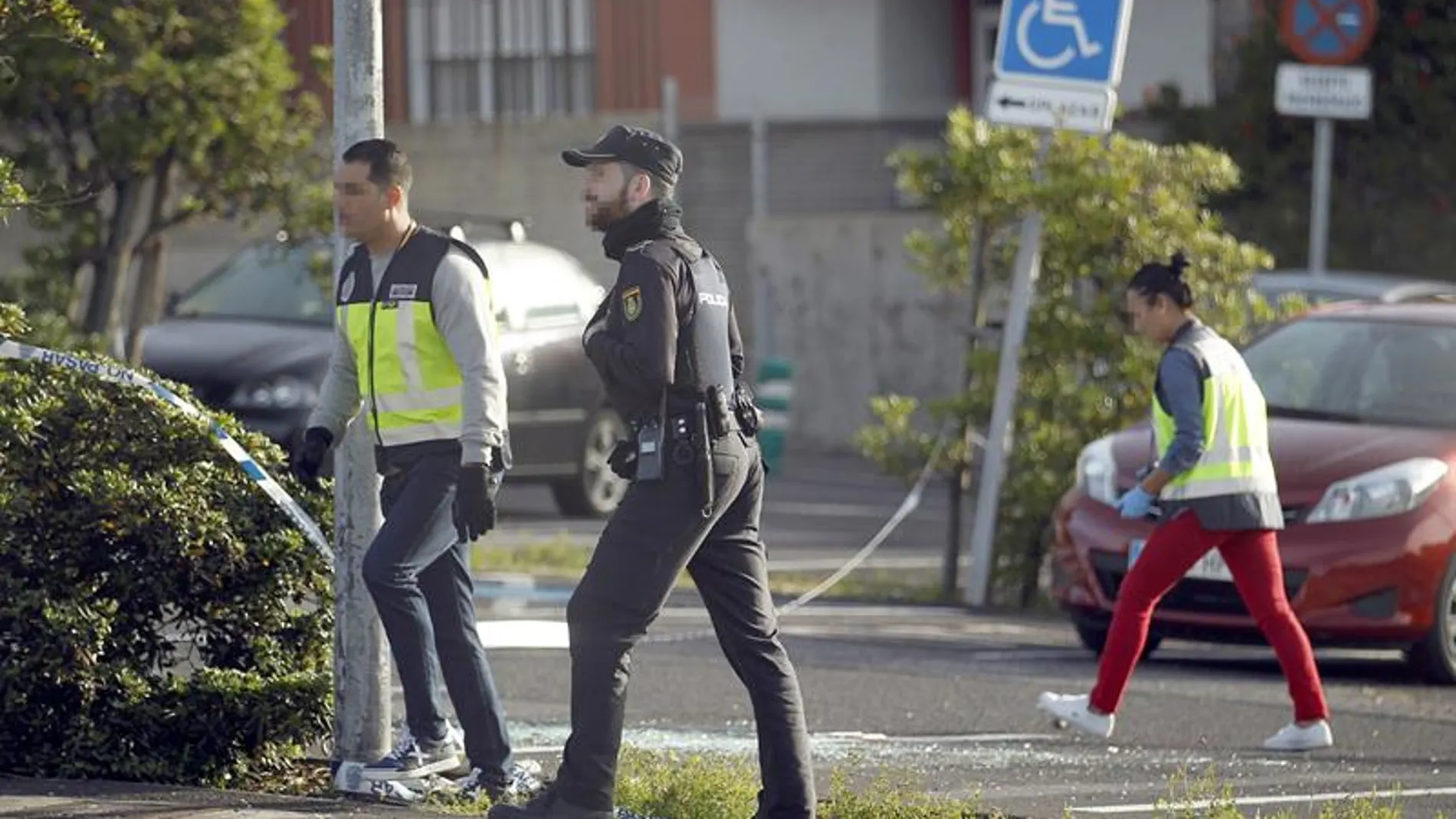 Lugar donde murió un hombre acribillado en Tenerife Lugar donde murió un hombre acribillado en Tenerife