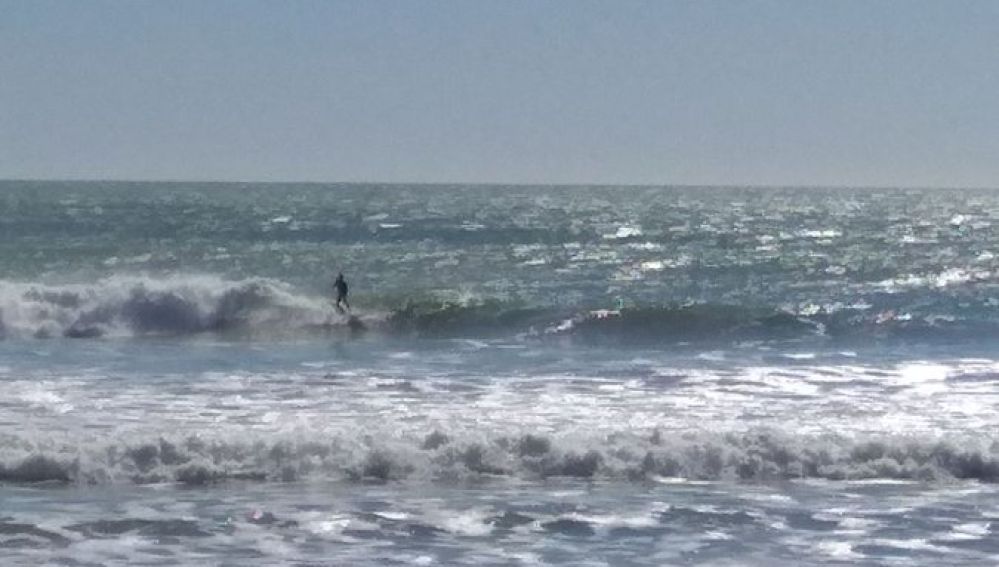 Kitesurfista en Cádiz