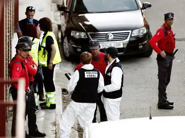 La Policía Foral investiga el posible parricidio en Olite La Policía Foral investiga el posible parricidio en Olite
