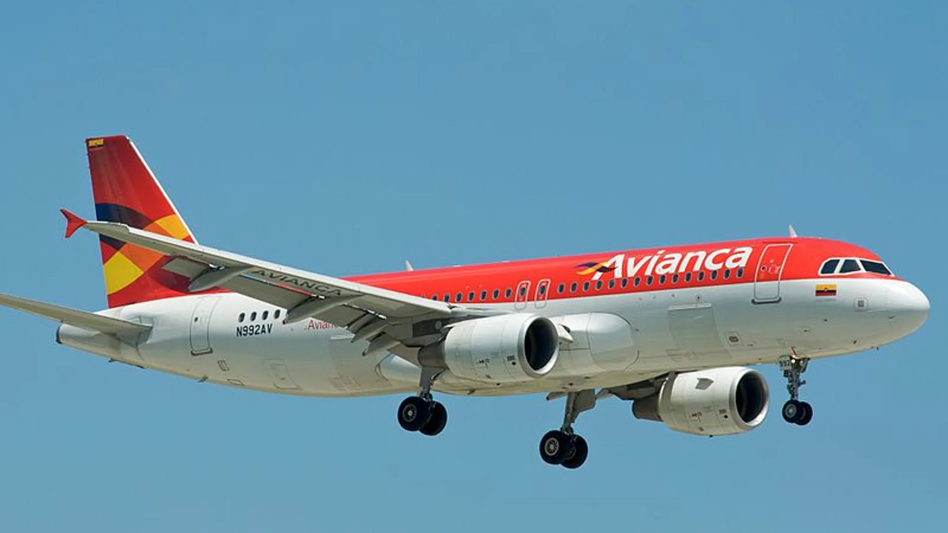 Un avión de la aerolínea Avianca Un avión de la aerolínea Avianca