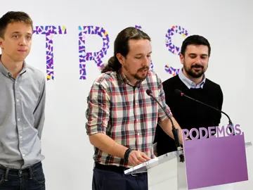 Iglesias, Errejón y Espinar Iglesias, Errejón y Espinar