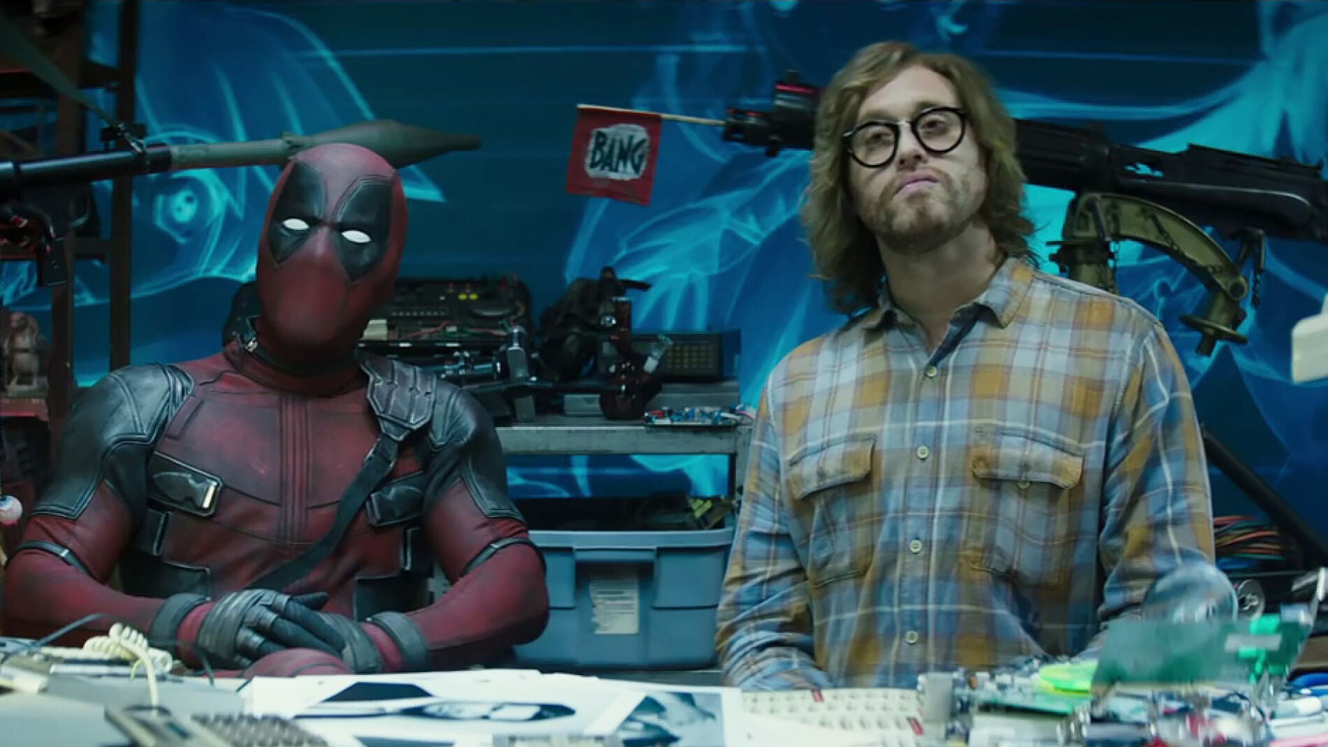 Ryan Reynolds y TJ Miller en 'Deadpool 2'