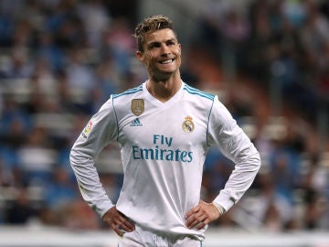 Cristiano Ronaldo, durante un partido con el Real Madrid