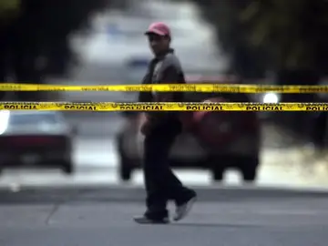 Imagen de archivo de un cordón policial en EEUU Imagen de archivo de un cordón policial en EEUU