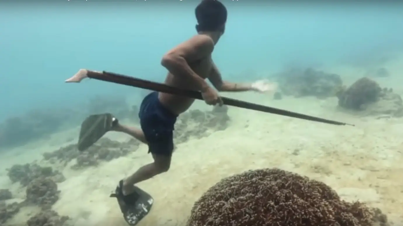Un Bajau bajo el agua Un Bajau bajo el agua