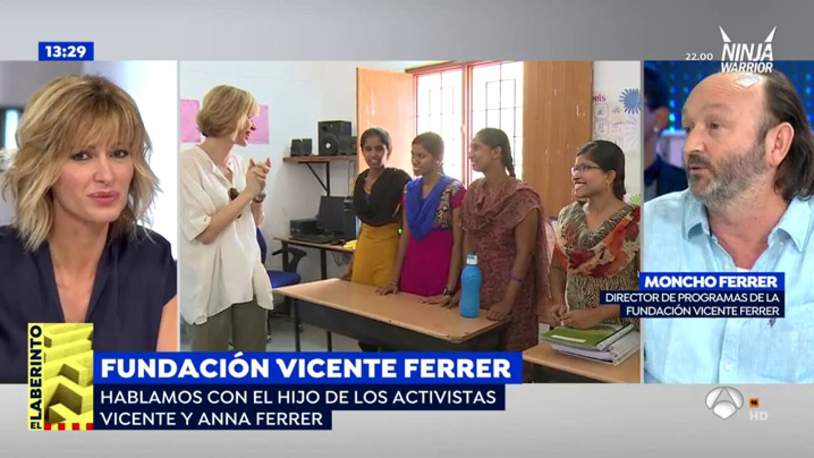 Susanna Griso entrevista a Moncho Ferrer tras su paso por la India en labor solidaria