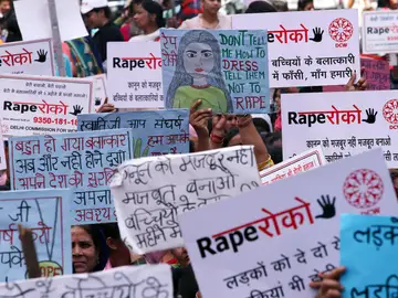 Protestas en India contra las agresiones sexuales a mujeres Protestas en India contra las agresiones sexuales a mujeres
