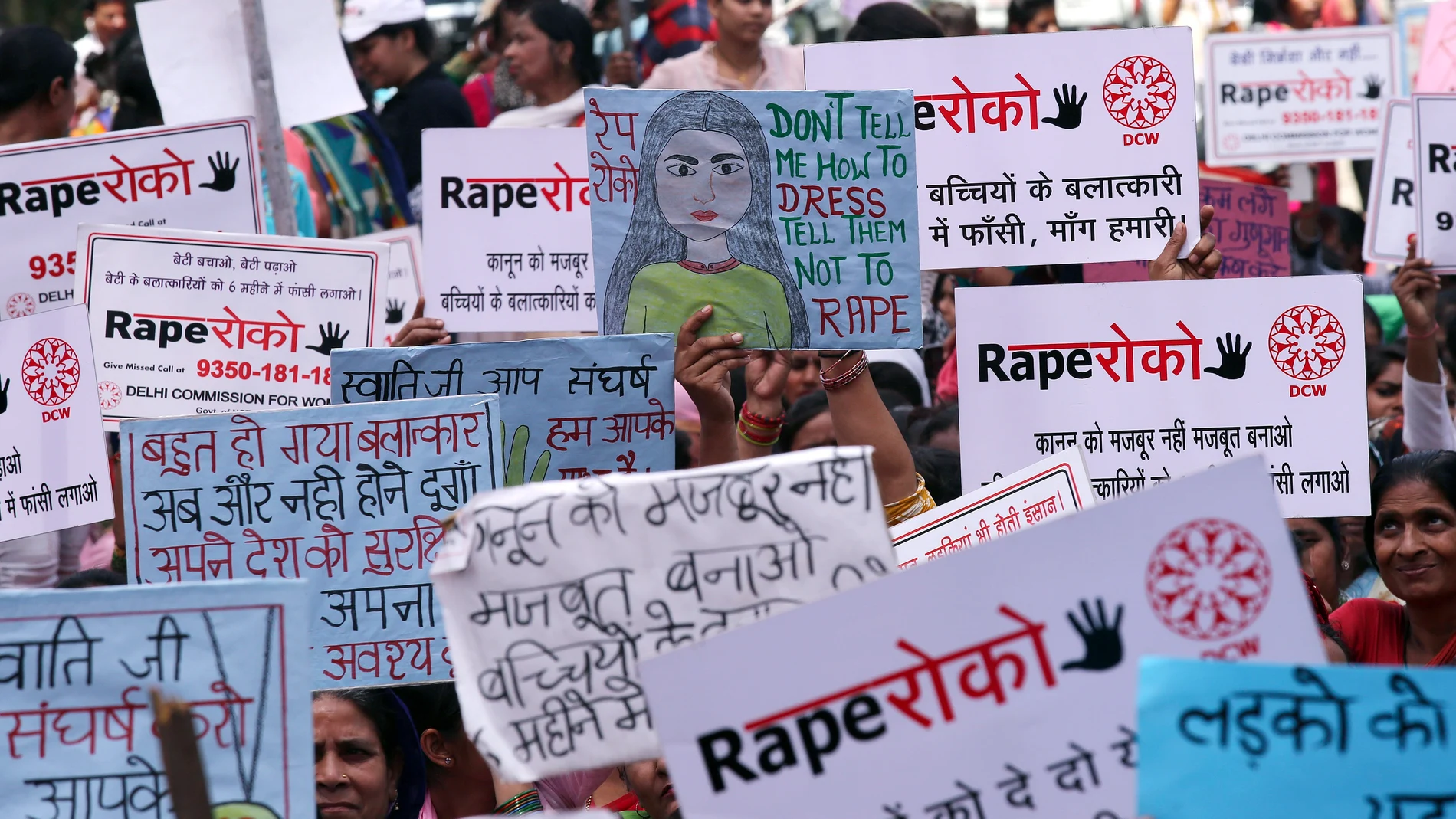 Protestas en India contra las agresiones sexuales a mujeres Protestas en India contra las agresiones sexuales a mujeres