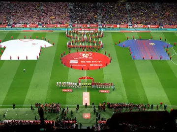 Final de Copa entre el Sevilla y el Barcelona Final de Copa entre el Sevilla y el Barcelona