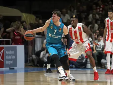Doncic, durante un partido con el Real Madrid Doncic, durante un partido con el Real Madrid