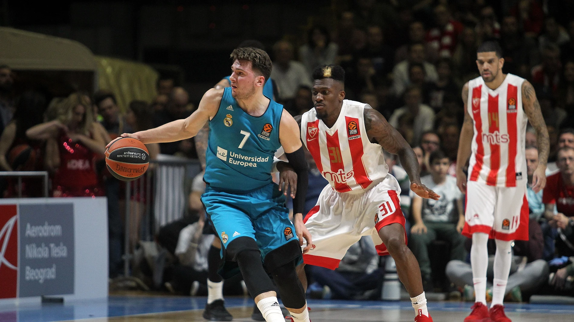 Doncic, durante un partido con el Real Madrid Doncic, durante un partido con el Real Madrid