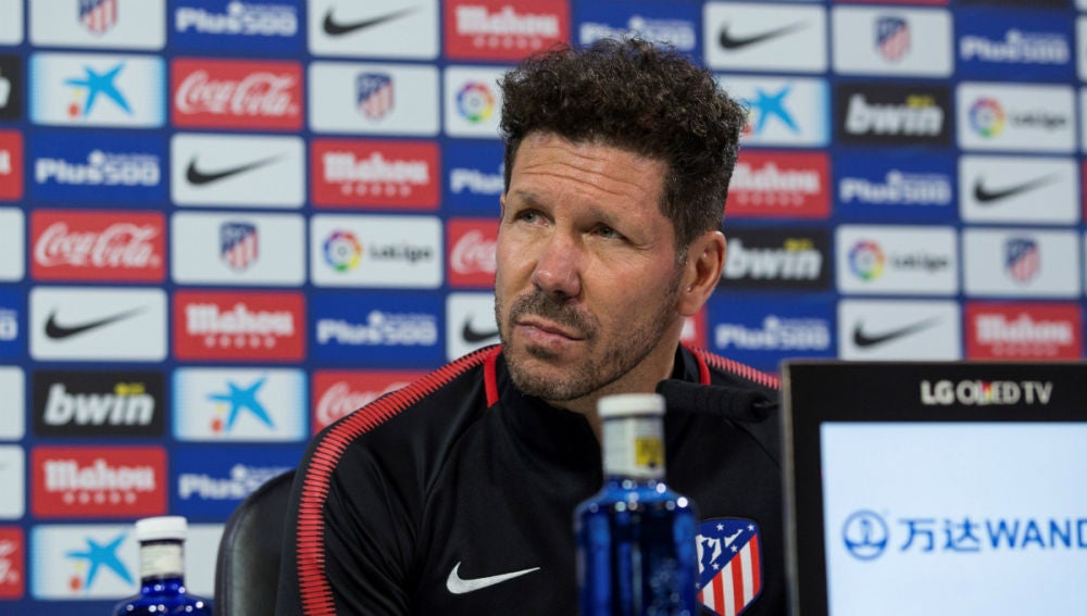 Diego Simeone, en rueda de prensa