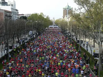 Miles de corredores tras la salida del EDP Rock'n'roll Maratón de Madrid 2019 Miles de corredores tras la salida del EDP Rock'n'roll Maratón de Madrid 2019