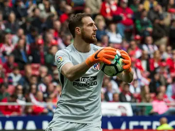 Jan Oblak, en un partido del Atlético de Madrid Jan Oblak, en un partido del Atlético de Madrid