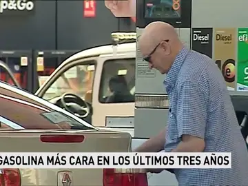 La gasolina más cara en los últimos tres años La gasolina más cara en los últimos tres años